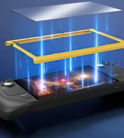 JSAUX 2x Matowe szkło ochronne - prosta instalacja Steam Deck / OLED