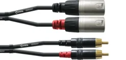 Kabel audio sygnałowy 2x RCA Cinch XLR 1,5m REAN Neutrik Cordial CFU 1.5 MC