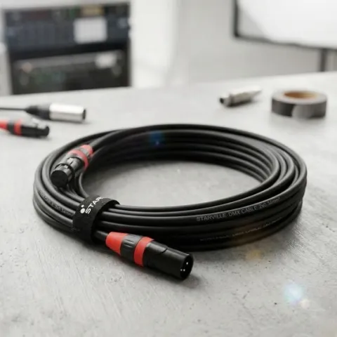 Kabel DMX do świateł XLR 10m 110 Ohm 3pin Stairville PDC3CC profesjonalny