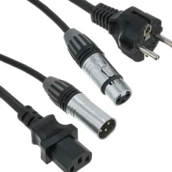 Kabel hybrydowy zasilająco-sygnałowy mikrofonowy XLR IEC 5m the sssnake