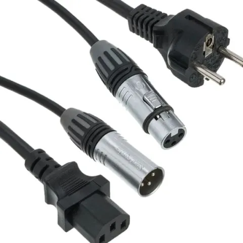 Kabel hybrydowy zasilająco-sygnałowy mikrofonowy XLR IEC 10m the sssnake