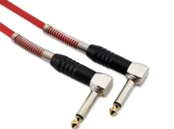 Kabel instrumentalny JACK 6,3mm kątowy 1,5m Red's Music GC0315C-RED PL