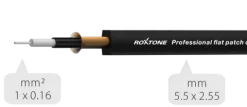 Kabel instrumentalny Wtyk Jack 6.3 10cm Roxtone FPJJ100L0001