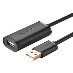 Kabel przedłużający USB 2.0 UGREEN US121, aktywny, 10m (czarny)