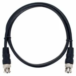 Kabel przewód antenowy BNC 1 m czarny 50 Ohm RG58 pro snake