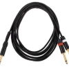Kabel przewód audio sygnałowy Jack 6,3 mm stereo 3 m pozłacany the sssnake