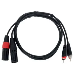 Kabel przewód audio sygnałowy 2x RCA Cinch XLR 1 m Cordial EU 1 MC