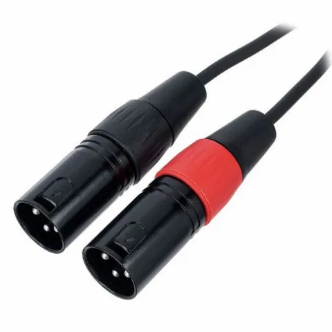 Kabel przewód audio sygnałowy 2x RCA Cinch XLR 1 m Cordial EU 1 MC