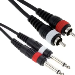 Kabel przewód audio sygnałowy 2x RCA Cinch Jack 6,3 mm 5 m the sssnake