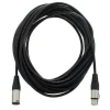 Kabel przewód DMX do świateł oświetlenia XLR XLR 10 m 110 Ohm 3 pin Czarny