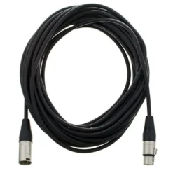 Kabel przewód DMX do świateł oświetlenia XLR XLR 10 m 110 Ohm 3 pin Czarny