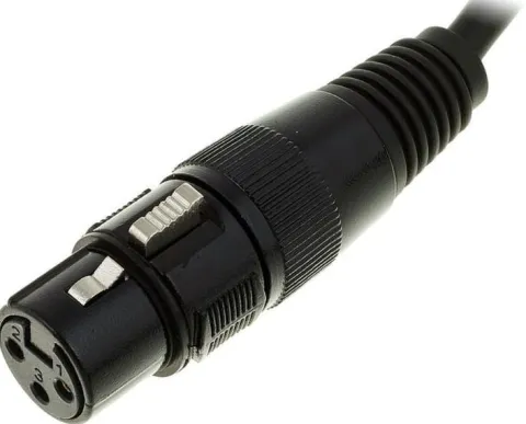 Kabel przewód DMX do świateł oświetlenia XLR XLR 10 m 110 Ohm 3 pin Czarny