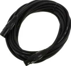Kabel przewód DMX do świateł oświetlenia XLR XLR 10 m 110 Ohm 3 pin Czarny