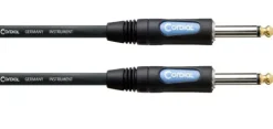 Kabel przewód instrumentalny mono JACK 6,3 mm 3 m 0,22 mm Cordial CCFI PP