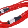 Kabel przewód mikrofonowy XLR XLR 6 m 0,22 mm AWG 24 czerwony
