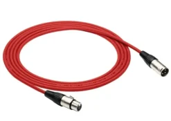 Kabel przewód mikrofonowy XLR XLR 8 m 0,23mm czerwony Red's Music MC0180-RED PL