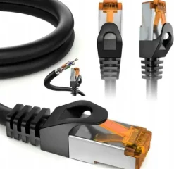 KABEL SIECIOWY INTERNETOWY LAN ETHERNET PATCHCORD RJ45 S/FTP 10Gb CAT6a 20M