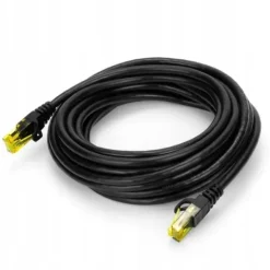 Kabel Sieciowy Lan Cat6 Przewód Internetowy Cat 6 UTP RJ45 Kat Czarny 25 m
