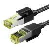 Kabel sieciowy UGREEN NW150 Cat.7 10Gbps Ethernet RJ45 1m Czarny