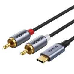 Kabel UGREEN CM451 USB-C do 2xRCA Hi-Fi DO PS5, PS4 i Switch 1.5m