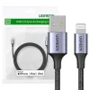 Kabel UGREEN Lightning 2.4A 1m MFi DO iPhone i iPad Czarny