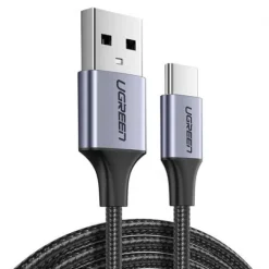 Kabel UGREEN USB-C 2m QC3.0 Szybkie Ładowanie i Transfer Danych Aluminiowy