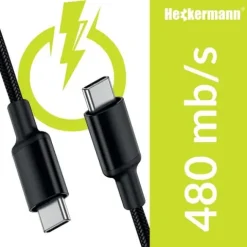 Kabel Usb C-C 3A Heckermann 610Cc