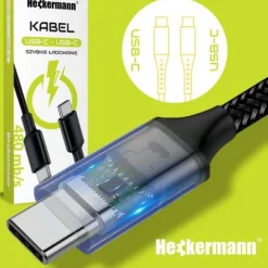 Kabel Usb C-C 3A Heckermann 610Cc