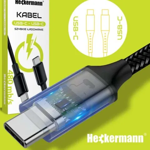 Kabel Usb C-C 3A Heckermann 610Cc