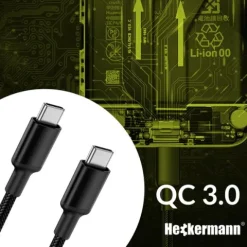 Kabel Usb C-C 3A Heckermann 610Cc