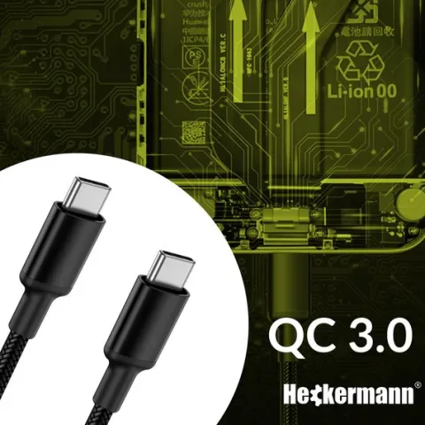 Kabel Usb C-C 3A Heckermann 610Cc
