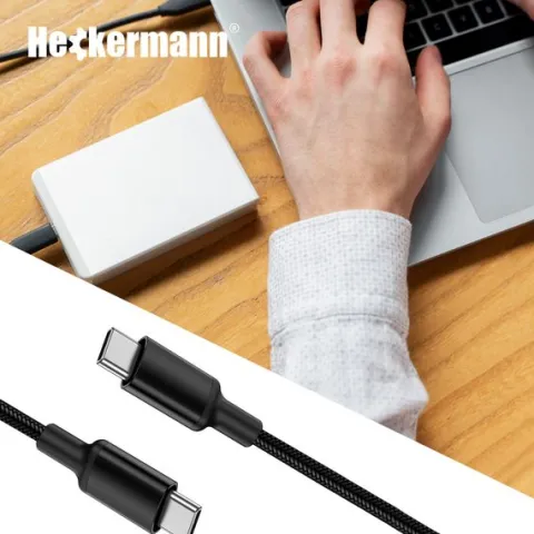 Kabel Usb C-C 3A Heckermann 610Cc