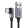 Kabel USB-C UGREEN US284 3m Kątowy Nylonowy DO Ładowania 3A