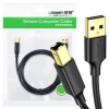 Kabel USB UGREEN US135 5m DO Drukarki Pozłacany Czarny