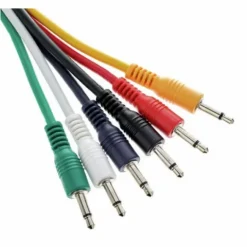 Kable do krosownicy Patch Set Eurorack mini Jack 3,5 mm mono 15 cm 6 szt.