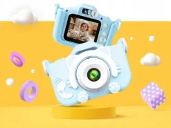 KAMERA DLA DZIECI APARAT FOTOGRAFICZNY KOTEK + KARTA 8GB + SMYCZ ZESTAW