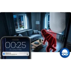 Kamera IP obrotowa 5MP niania elektroniczna Berdsen BD-941 biała