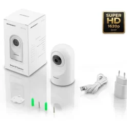 Kamera IP obrotowa 5MP niania elektroniczna Berdsen BD-941 biała
