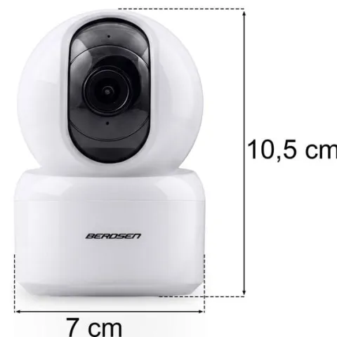 Kamera IP obrotowa 3MP niania elektroniczna Berdsen BD-940 biała