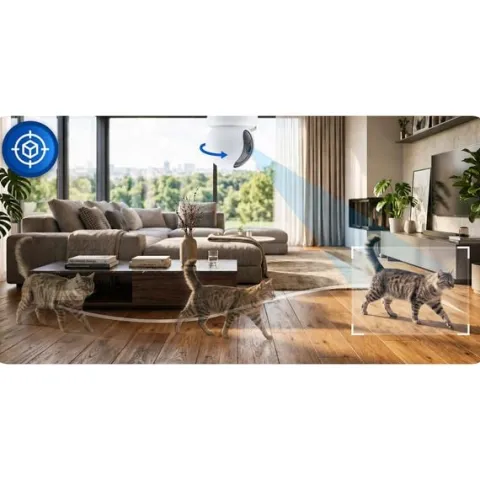Kamera IP obrotowa 3MP niania elektroniczna Berdsen BD-940 biała