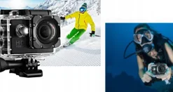 Kamera sportowa 1080p czarna