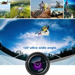 KAMERA SPORTOWA 1080P CZARNA WODOSZCZELNA ZESTAW