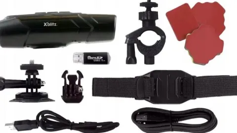 Kamera sport-owa Xblitz Everywhere dwa kierunki PRZÓD+TYŁ MOTOR ROWER+128GB