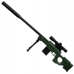 KARABIN PISTOLET SNAJPERSKI SNAJPER NA KULKI ŻELOWE LUNETA 16X OGROMNY 79CM