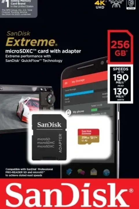 Karta pamięci SANDISK Extreme microSDXC 256GB