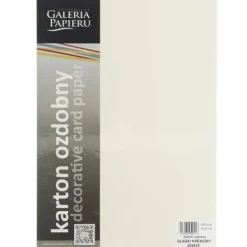 KARTON OZDOBNY GŁADKI KREMOWY 200G/M2 (50) 202830