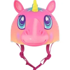 Kask juniorski C-PREME SUPER RAINBOW CORN Pink 48-52 cm