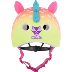 Kask juniorski C-PREME SUPER RAINBOW CORN Pink 48-52 cm