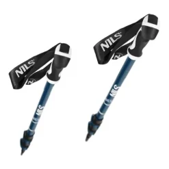 Kije trekkingowe TK8601 składane niebieskie 135 cm z blokadą + pokrowiec