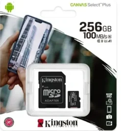 KINGSTON KARTA MICROSD 256 GB MICRO CL10 ADAPTER
